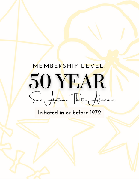 Theta 50+ year Dues (Initiated in or before 1974)